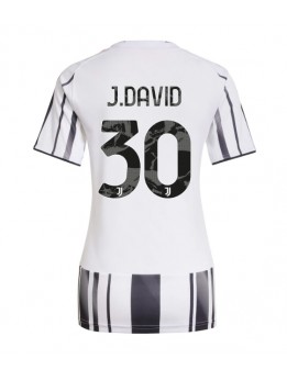 Juventus Jonathan David #30 Replika Hemmakläder Dam 2025-26 Kortärmad